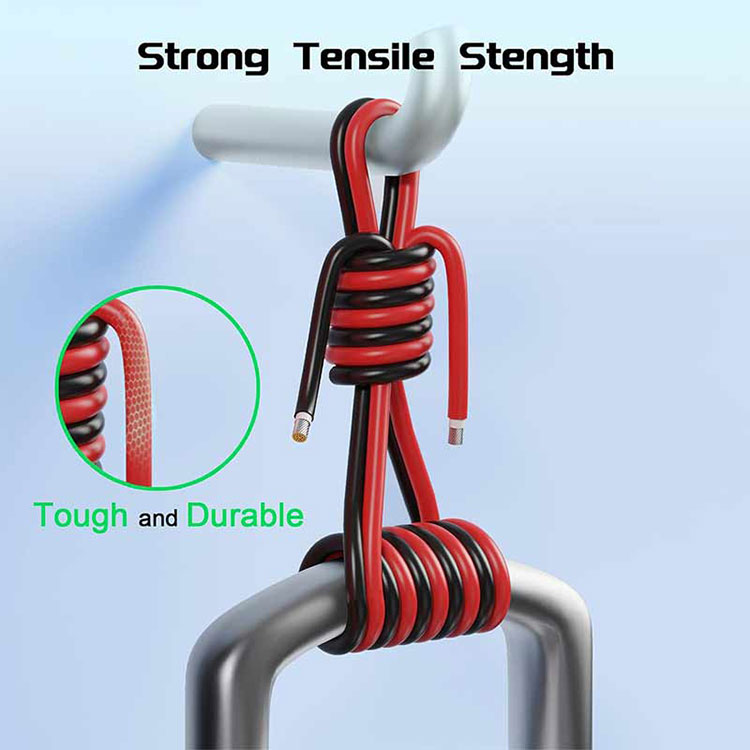 태양광 패널 연장 케이블 10AWG(6mm2) 주석 도금 구리선